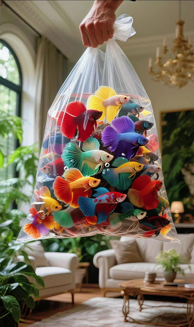 孔雀鱼:水族箱里的灵动精灵 在光影氤氲,水草摇曳的水族箱